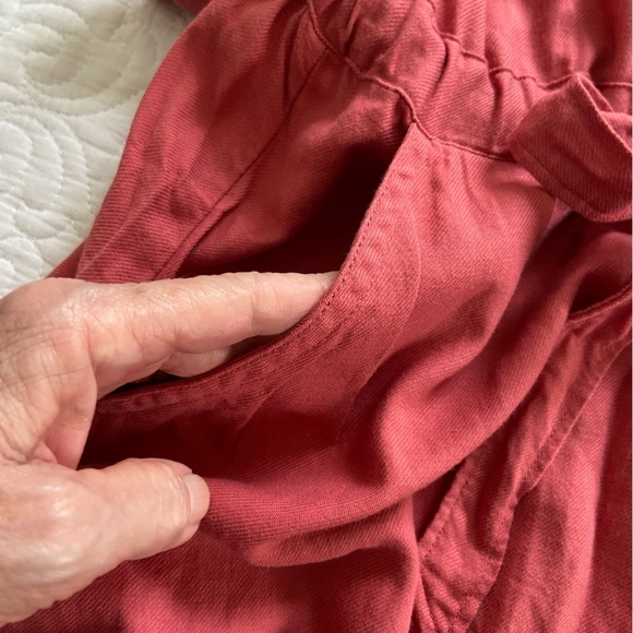 Croft & Barrow A-Line Shirtdress Short Sleeve Knee Length Mauve Pink Size Small - Picture 8 of 11